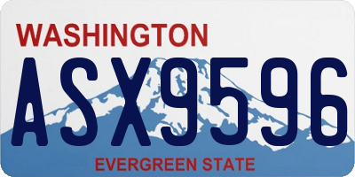 WA license plate ASX9596