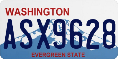 WA license plate ASX9628