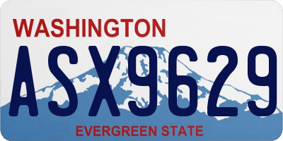 WA license plate ASX9629