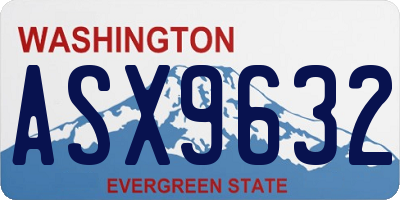 WA license plate ASX9632
