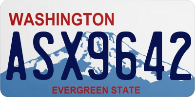 WA license plate ASX9642