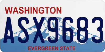 WA license plate ASX9683