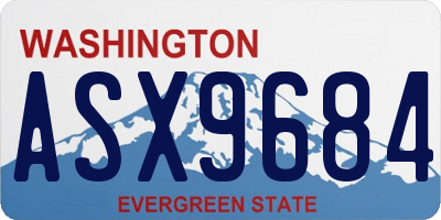 WA license plate ASX9684