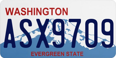 WA license plate ASX9709
