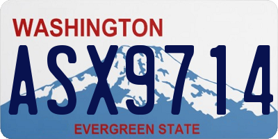 WA license plate ASX9714