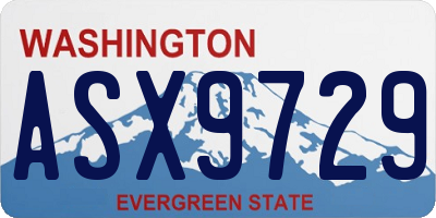 WA license plate ASX9729