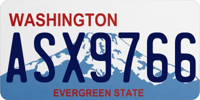 WA license plate ASX9766