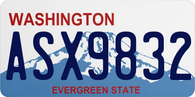WA license plate ASX9832