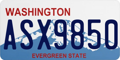 WA license plate ASX9850
