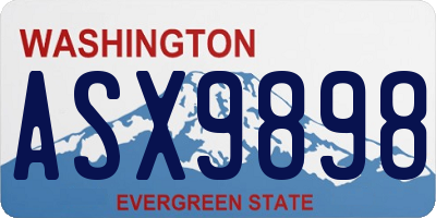WA license plate ASX9898