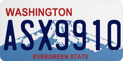 WA license plate ASX9910