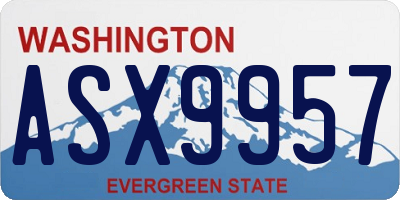 WA license plate ASX9957