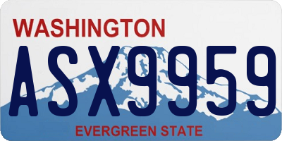 WA license plate ASX9959