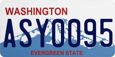 WA license plate ASY0095