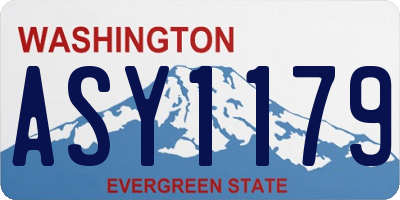WA license plate ASY1179