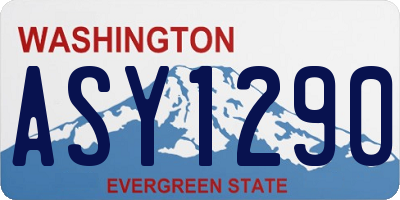 WA license plate ASY1290