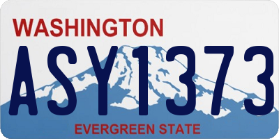 WA license plate ASY1373