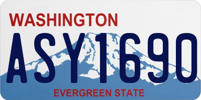 WA license plate ASY1690