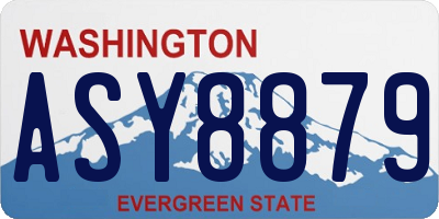 WA license plate ASY8879