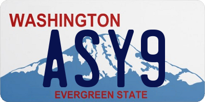 WA license plate ASY9