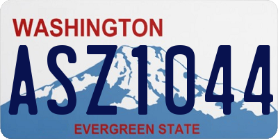 WA license plate ASZ1044