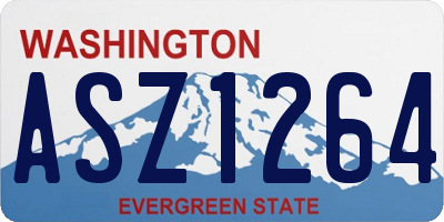 WA license plate ASZ1264