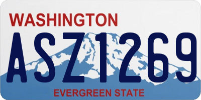 WA license plate ASZ1269