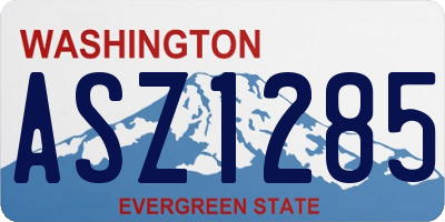 WA license plate ASZ1285