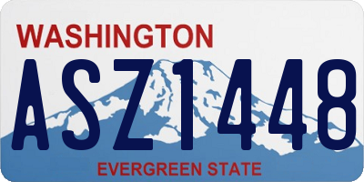 WA license plate ASZ1448