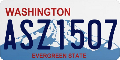 WA license plate ASZ1507