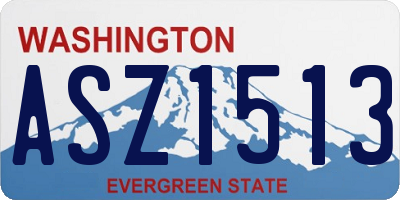 WA license plate ASZ1513