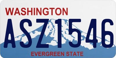 WA license plate ASZ1546