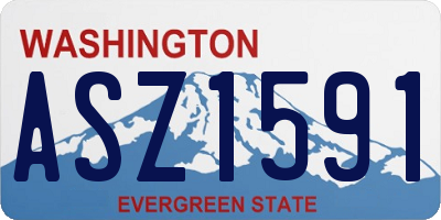 WA license plate ASZ1591