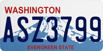 WA license plate ASZ3799