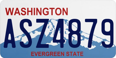 WA license plate ASZ4879