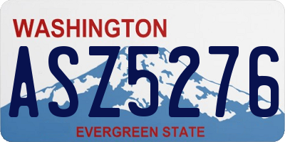 WA license plate ASZ5276