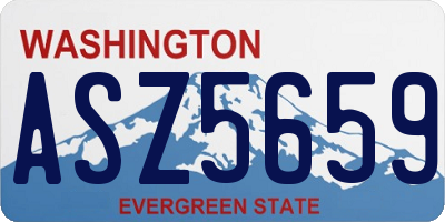 WA license plate ASZ5659