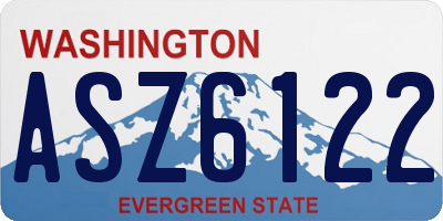 WA license plate ASZ6122