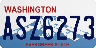 WA license plate ASZ6273