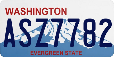 WA license plate ASZ7782