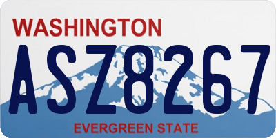 WA license plate ASZ8267