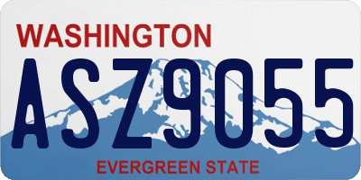 WA license plate ASZ9055