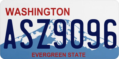 WA license plate ASZ9096