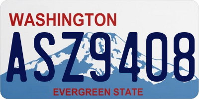 WA license plate ASZ9408