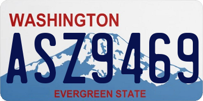 WA license plate ASZ9469