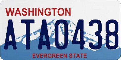 WA license plate ATA0438