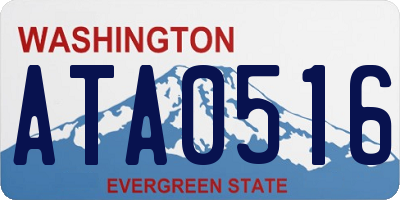WA license plate ATA0516