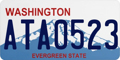 WA license plate ATA0523