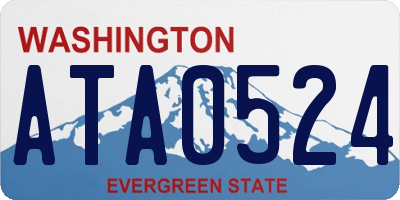 WA license plate ATA0524
