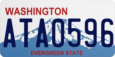 WA license plate ATA0596